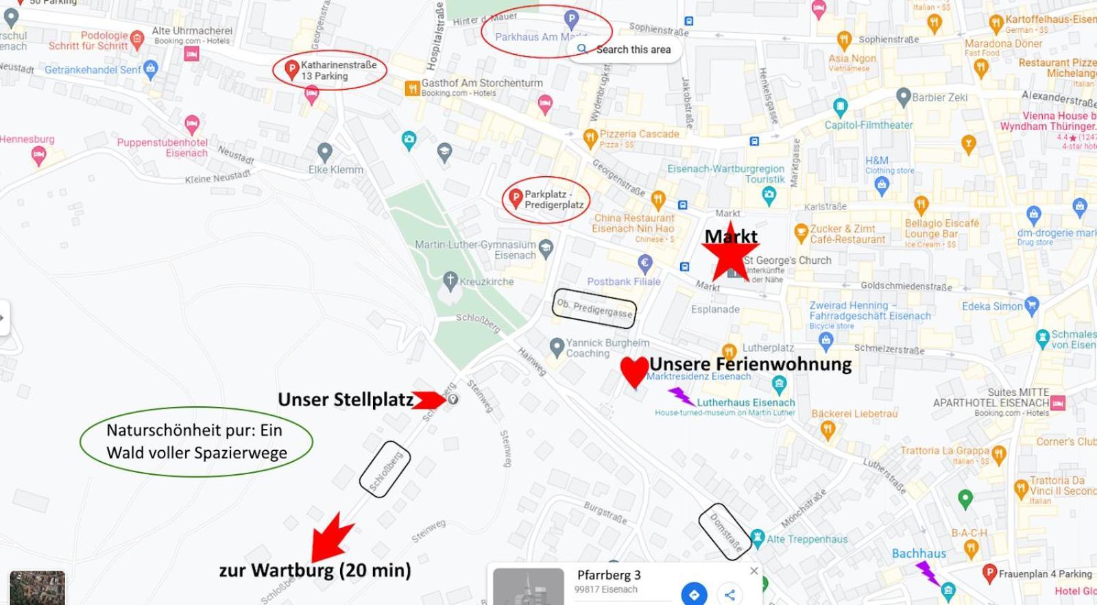 Marktresidenz Eisenach- Stilvolle Maisonette Mit 3 Zimmern Und 2 Baedern Exteriér fotografie